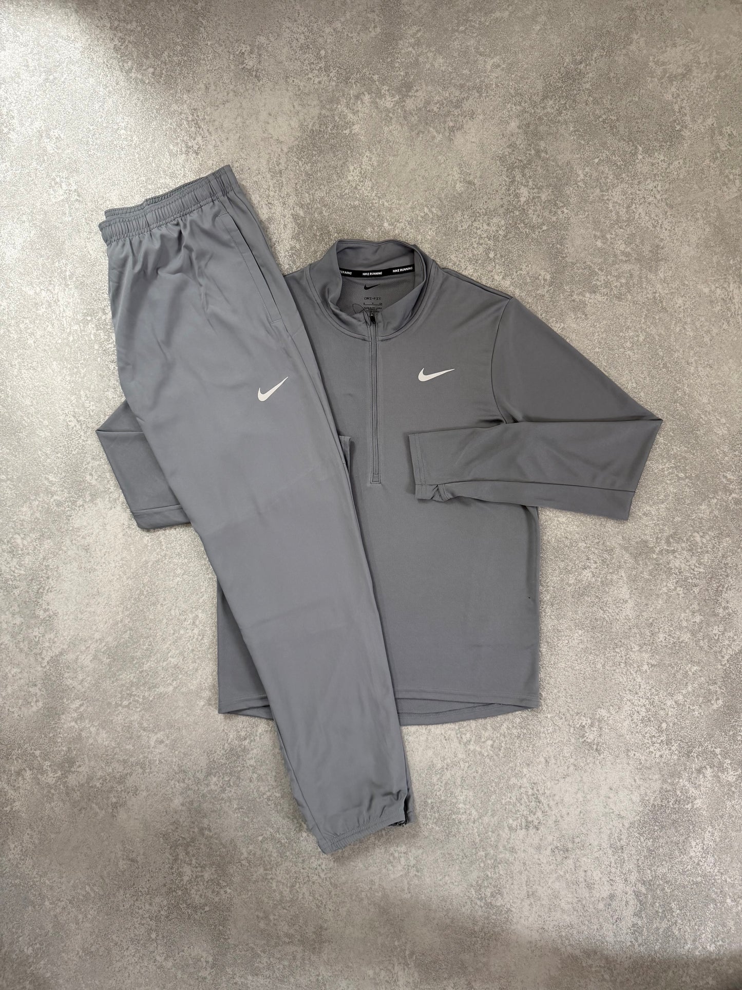 Nike Half Zip Tracksuit Set Grey