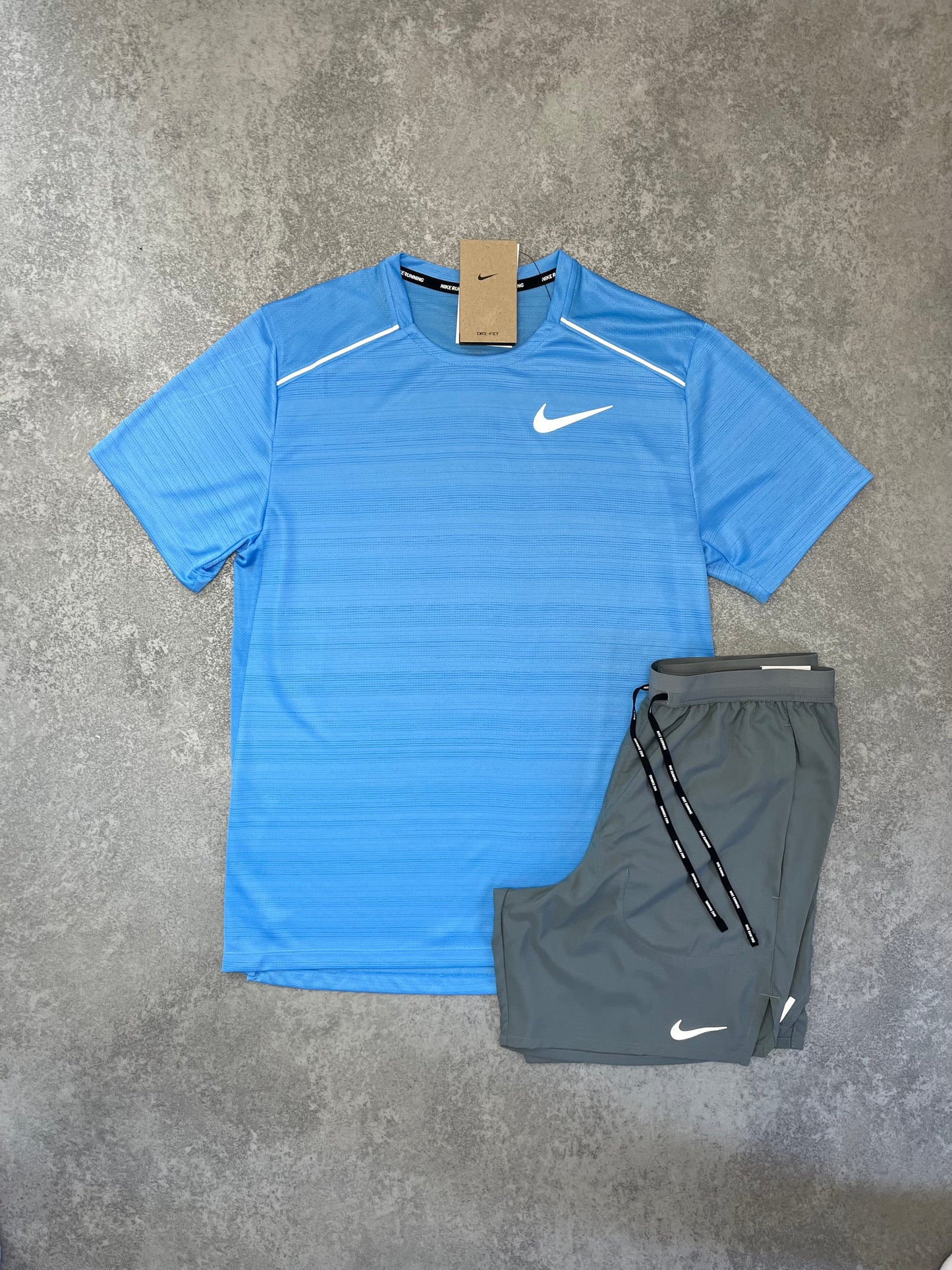 NIKE University Blue Miler Short Set