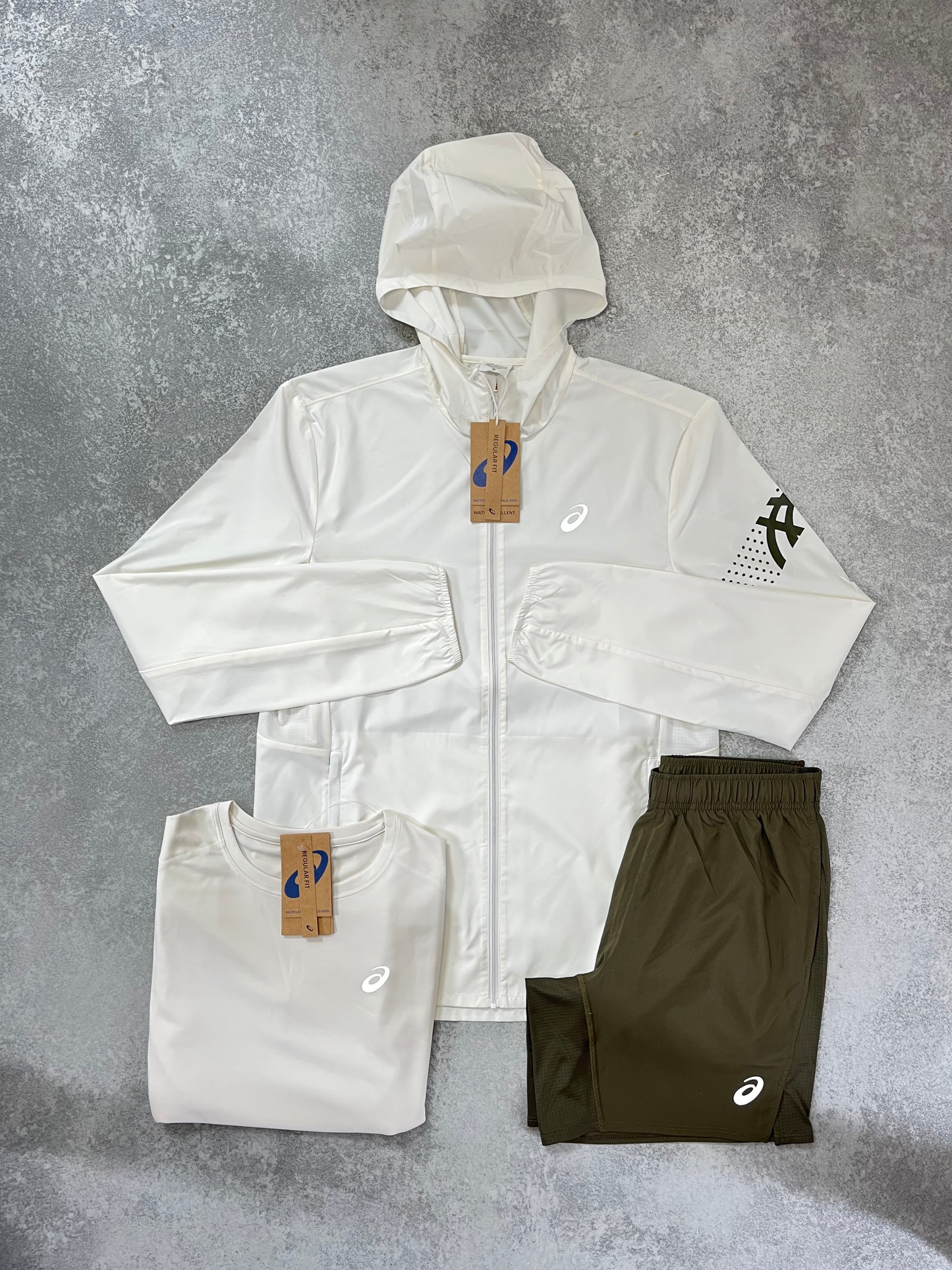 ASICS White Jacket Triple SET