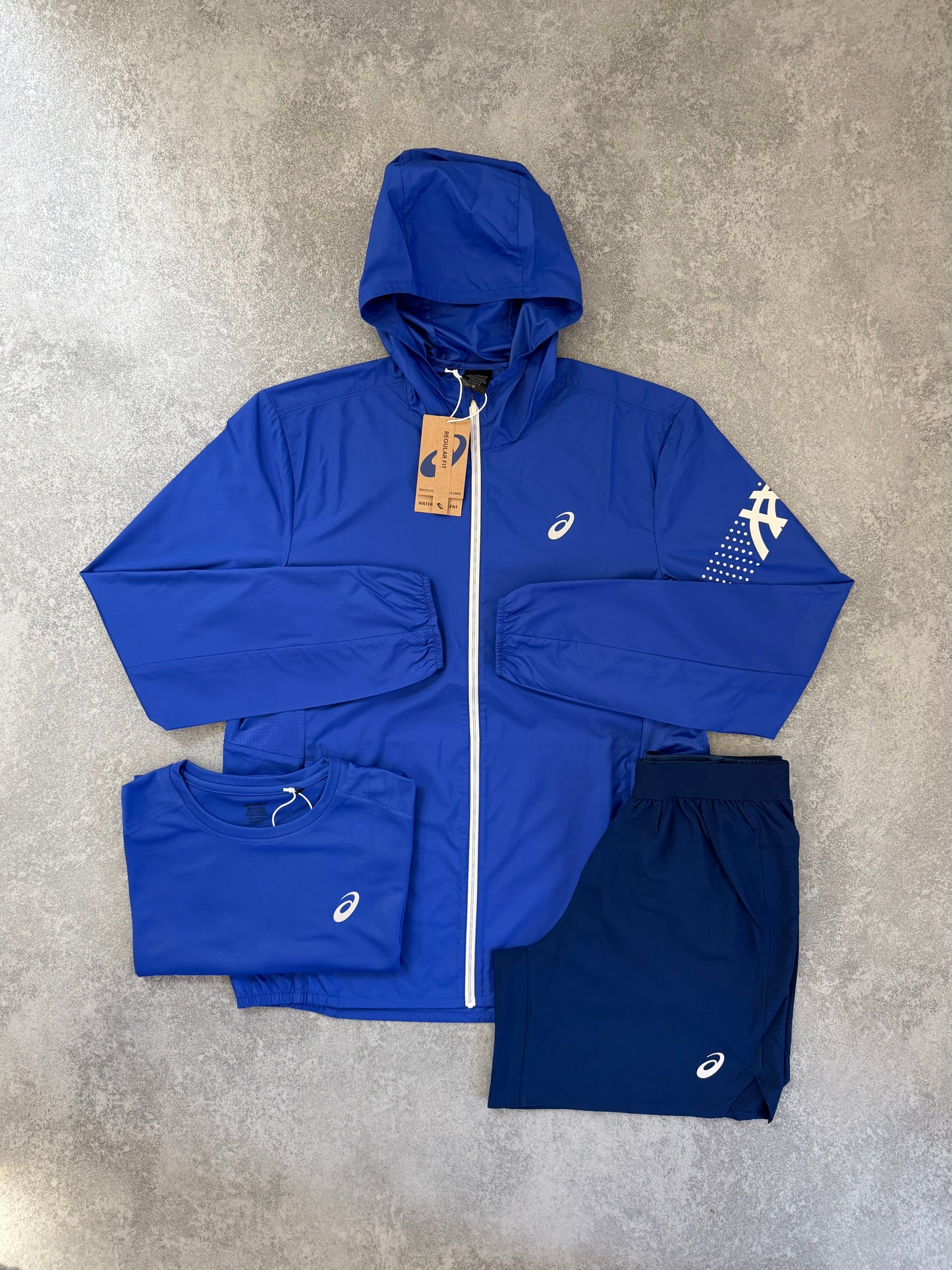 ASICS Blue Jacket Triple SET