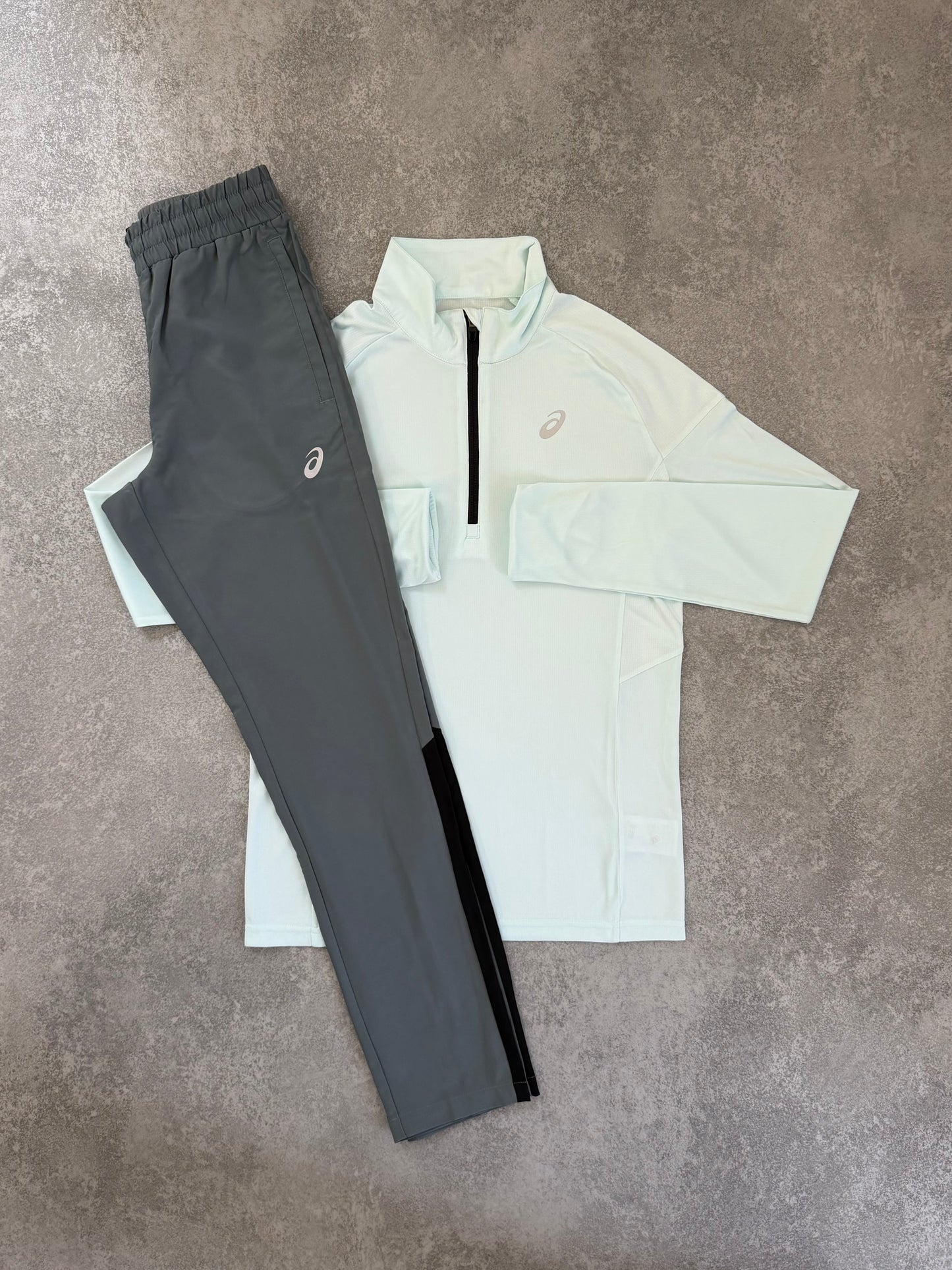 ASICS Ghost White Half Zip SET