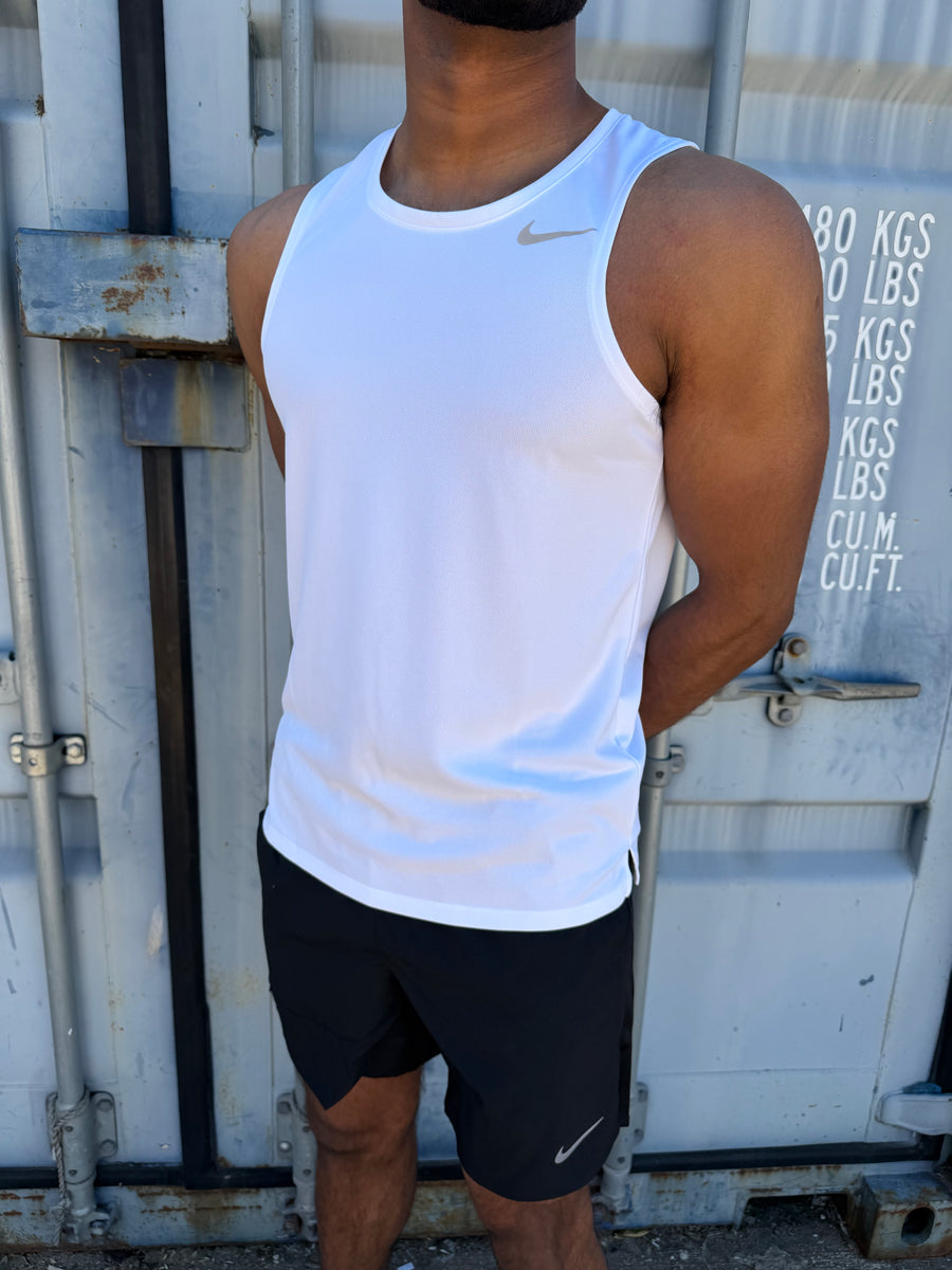 NIKE WHITE VEST SHORT SET