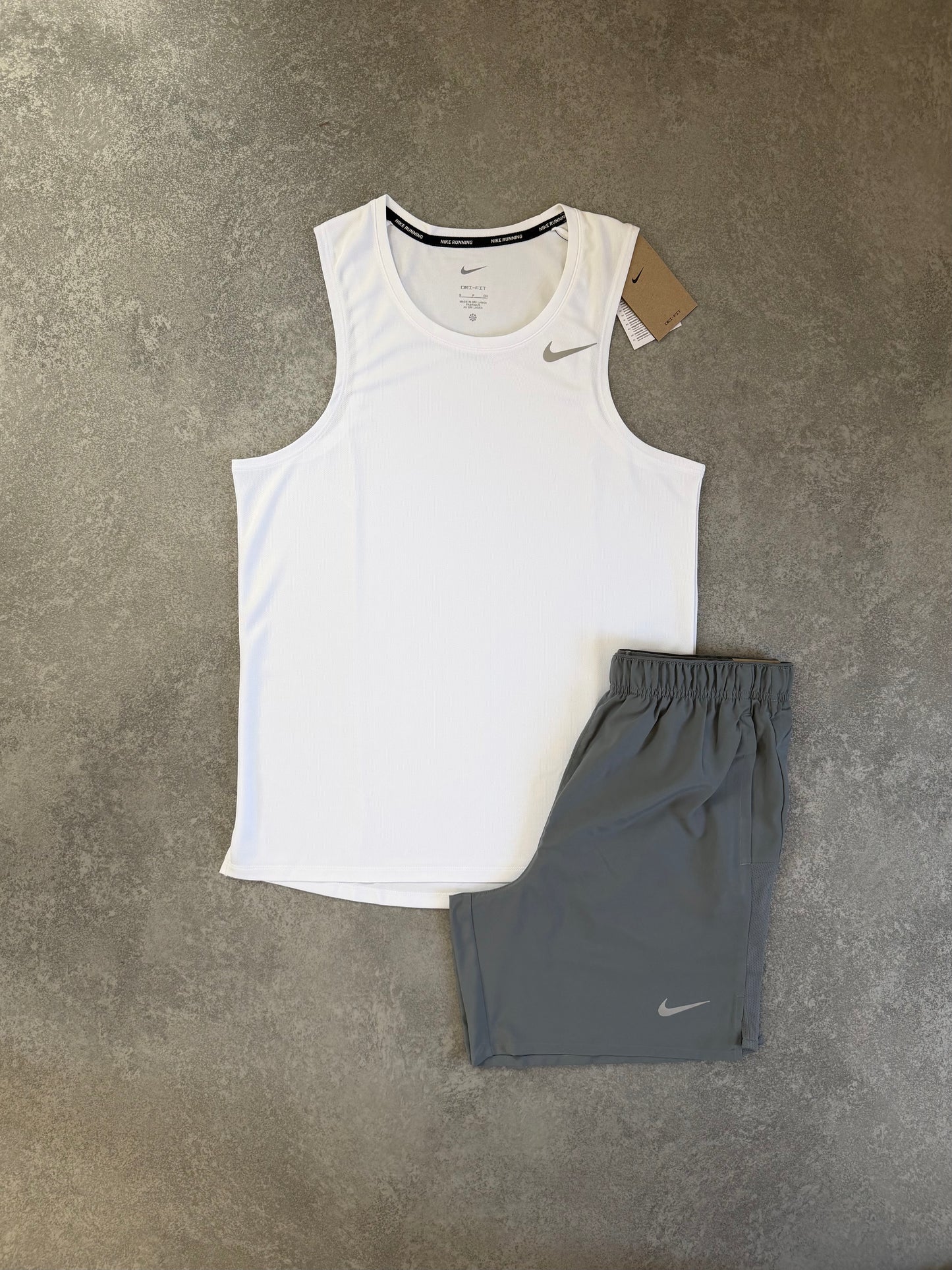 Nike White Vest Short Set