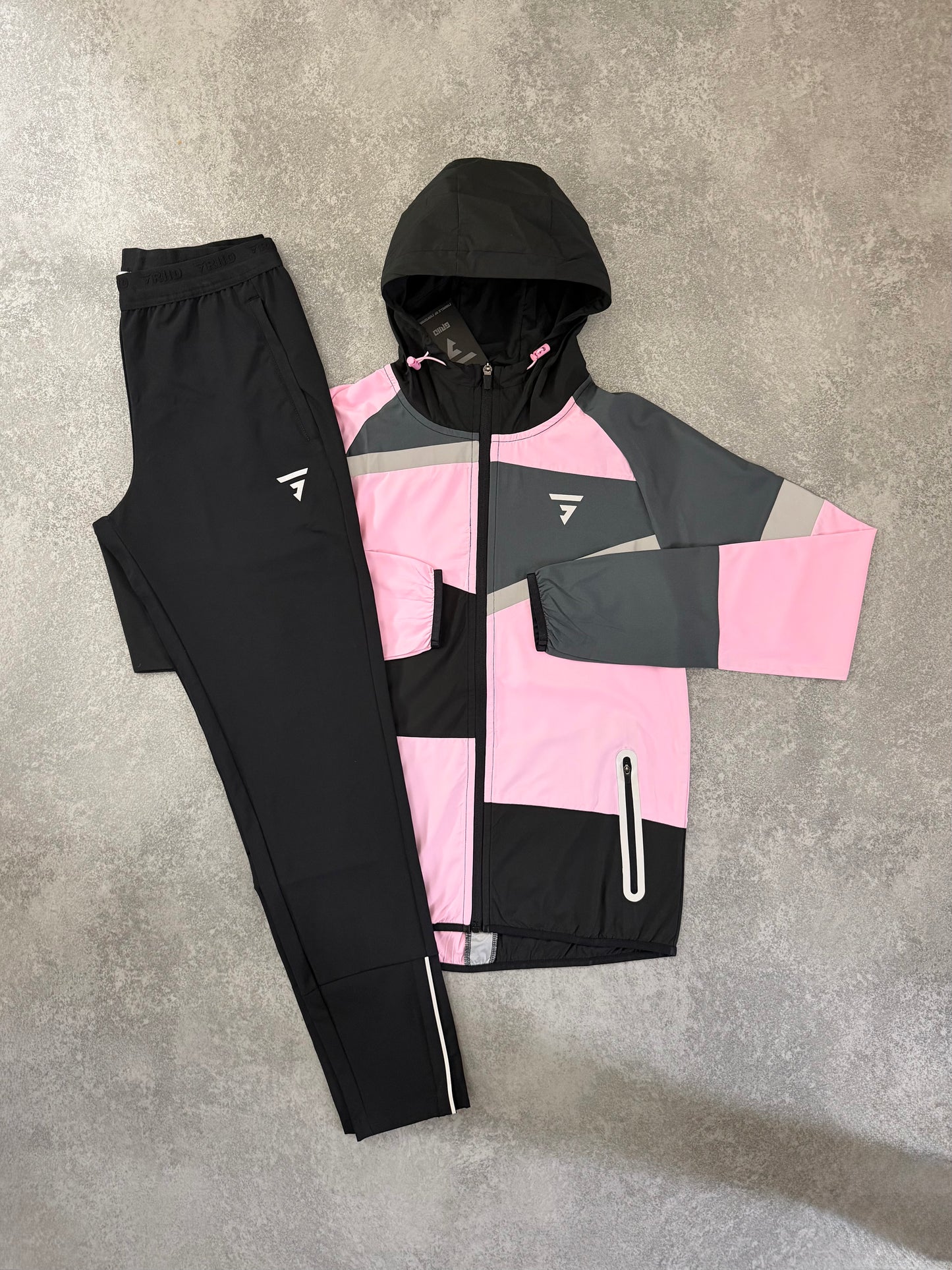 Griid Pink Panel Jacket Set