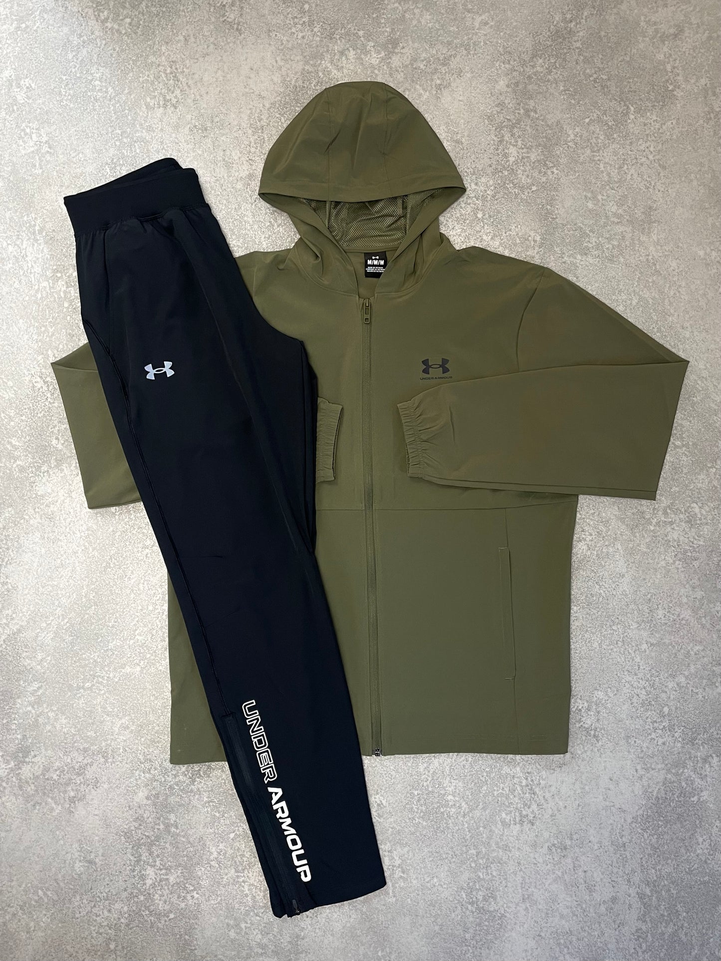 UA Khaki Woven WindBreaker SET