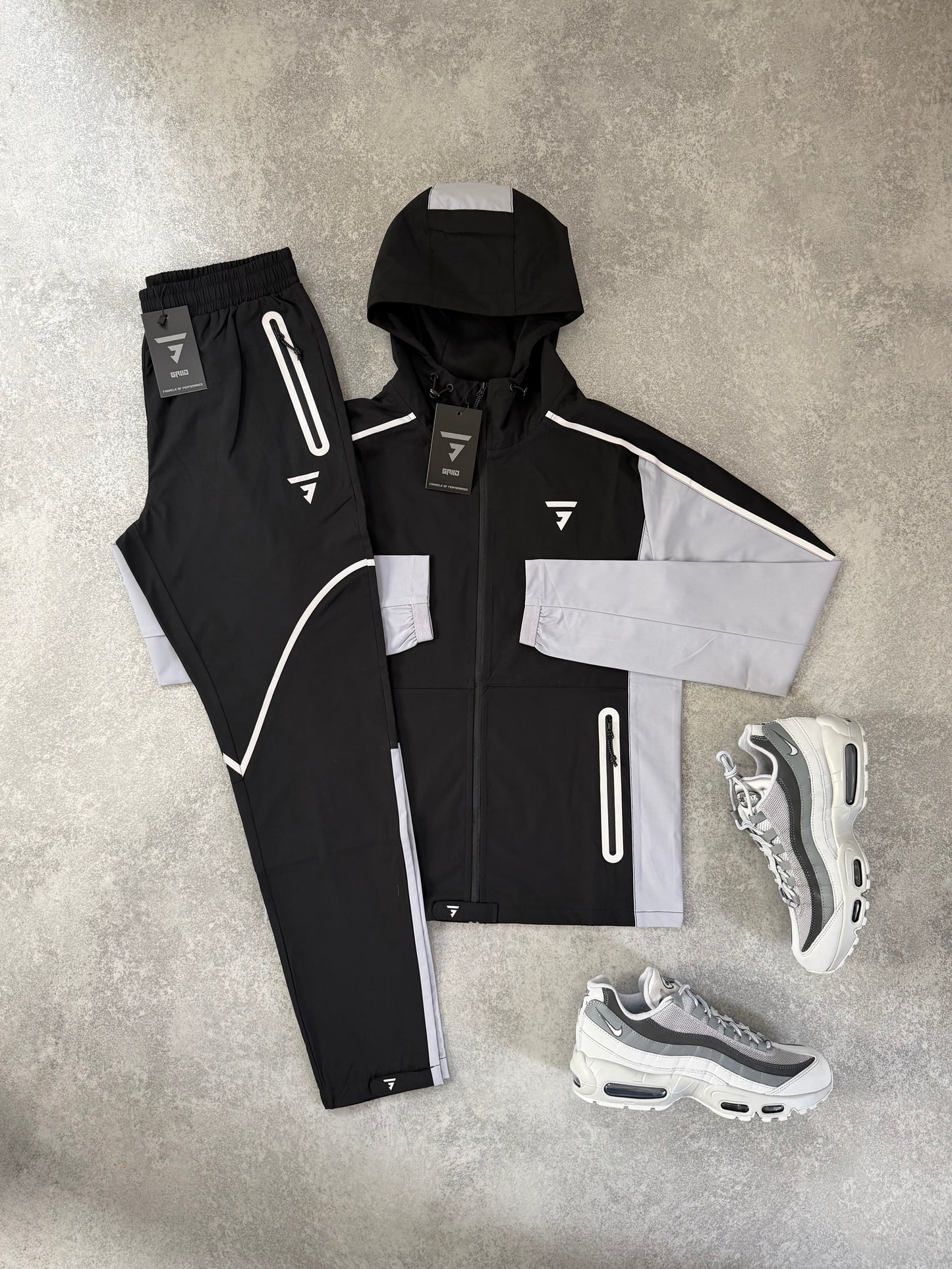 Griid Reflect Black/Grey Jacket Set