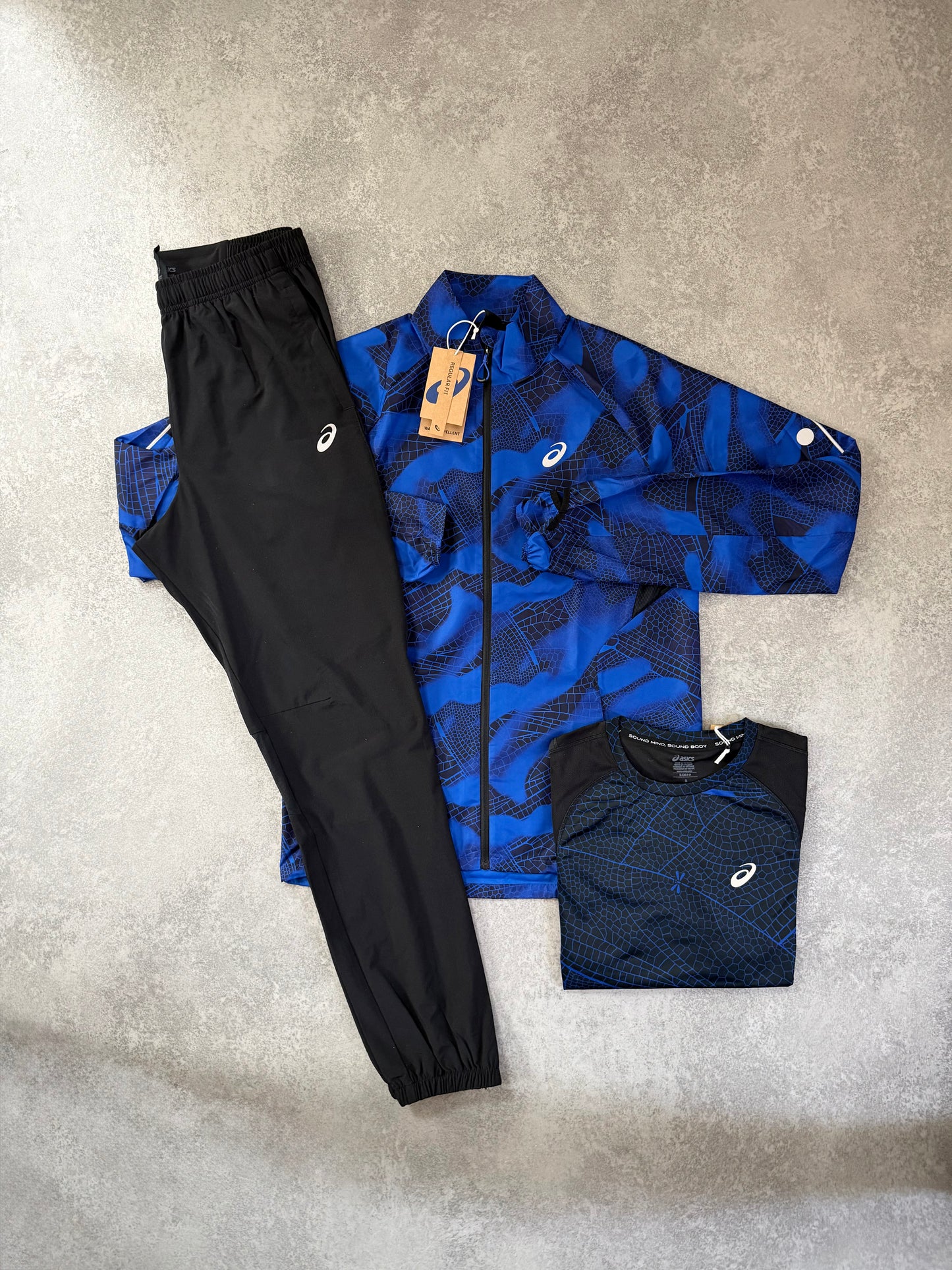 ASICS Blue Lite Show Jacket Triple SET