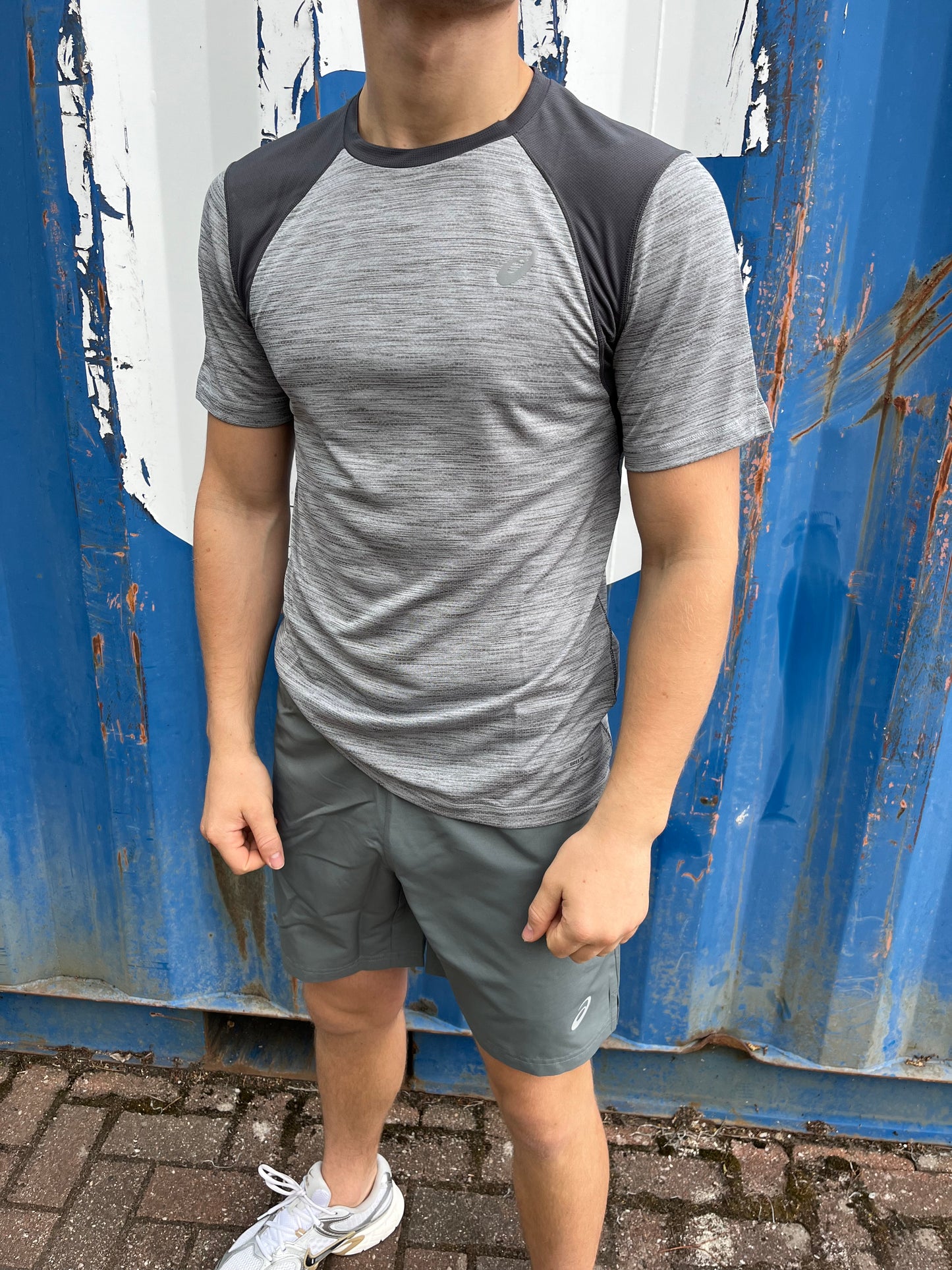 ASICS Grey Pattern Short SET
