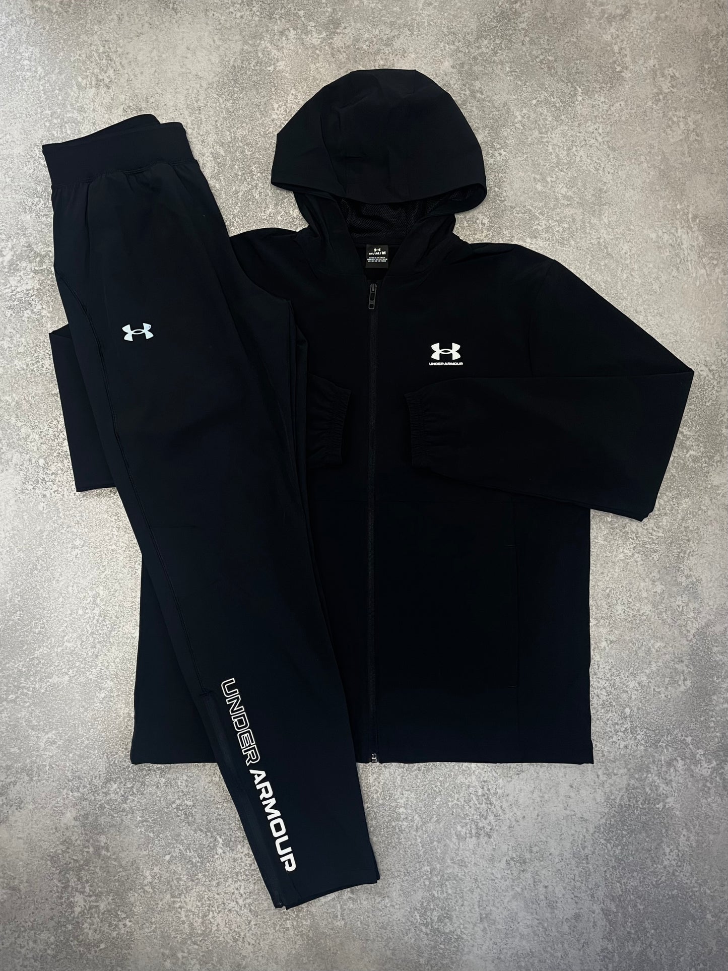 UA Black Woven WindBreaker SET