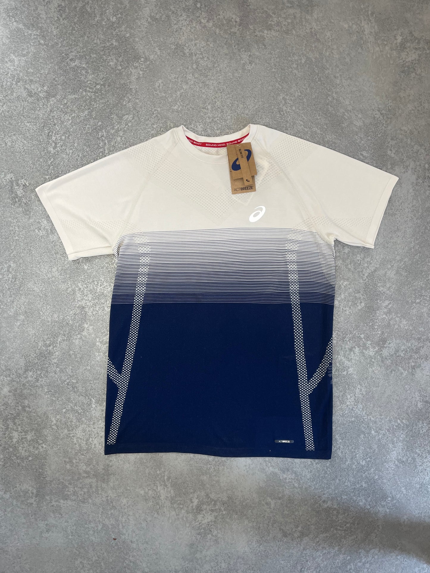 ASICS Birch / Blue ActiBreeze Top