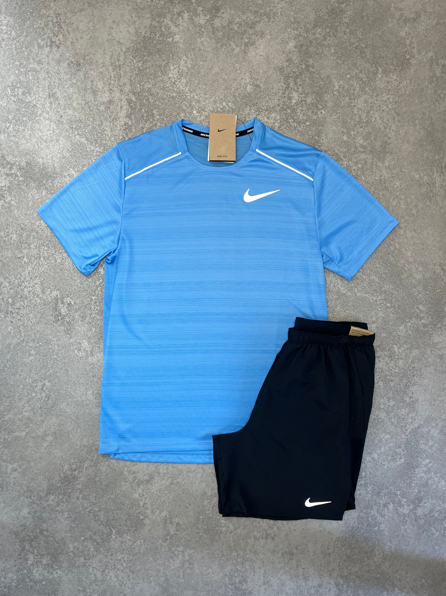 NIKE University Blue Miler Short Set