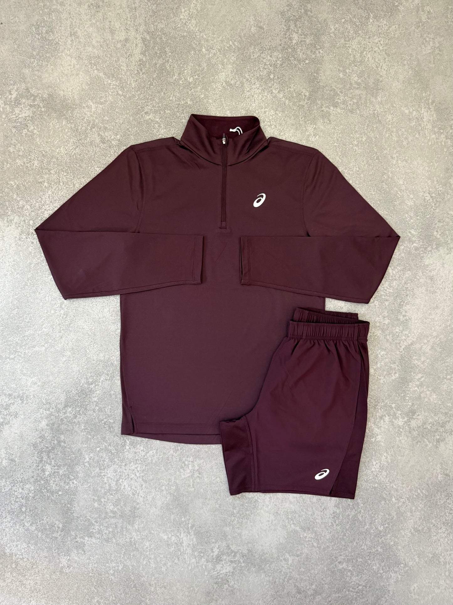Plum Half Zip Set