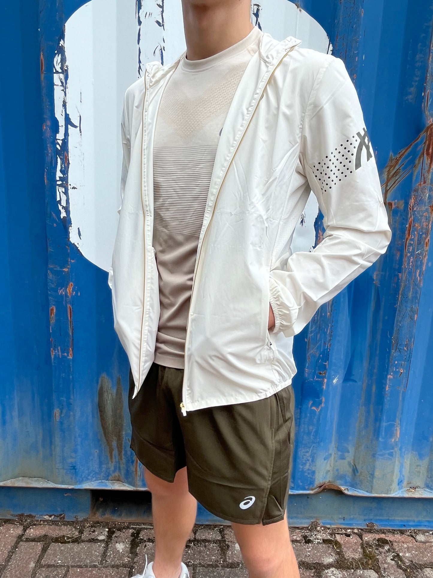 ASICS Cream Jacket SET