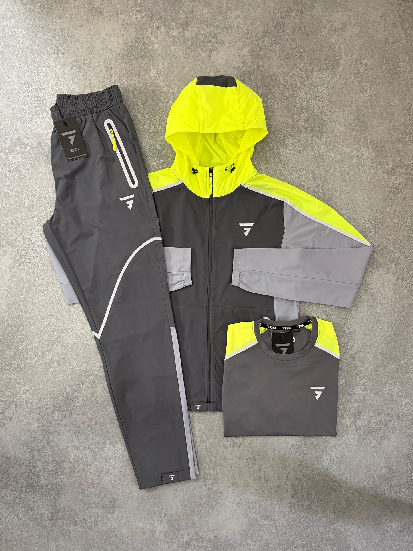 Griid Neon Reflect Jacket Triple Set