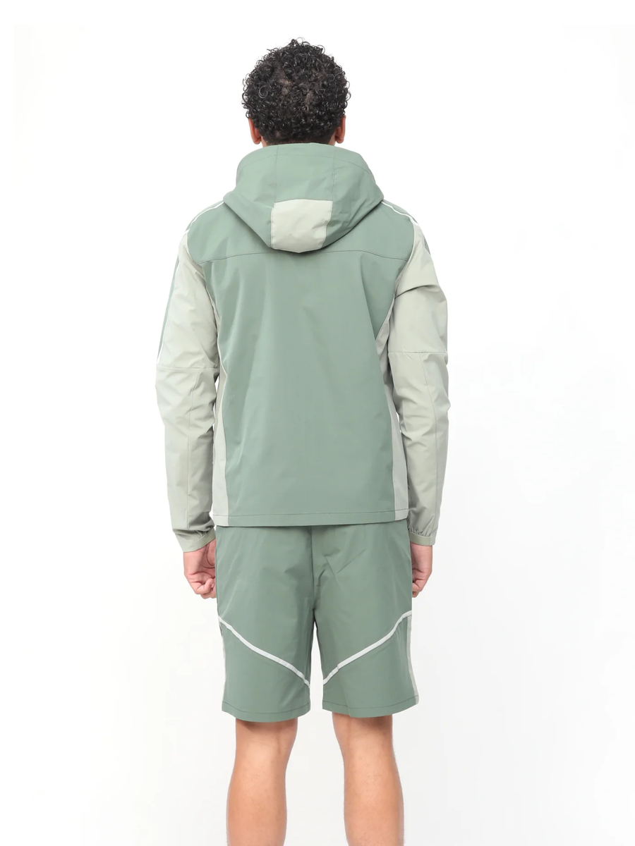 Reflect Jacket - Khaki/Forest Green Short Set