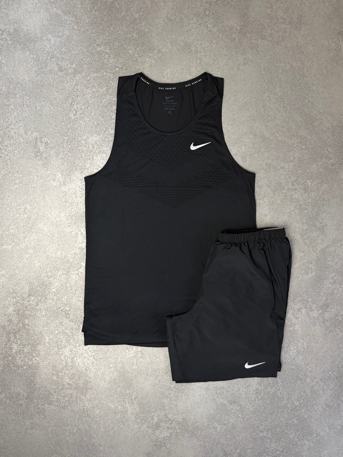 Nike Black Vest Short Set