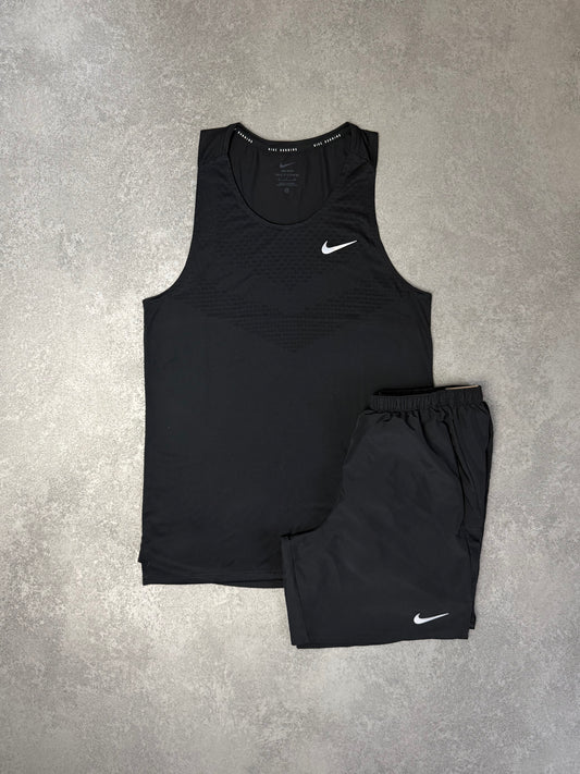 Nike Black Vest Short Set