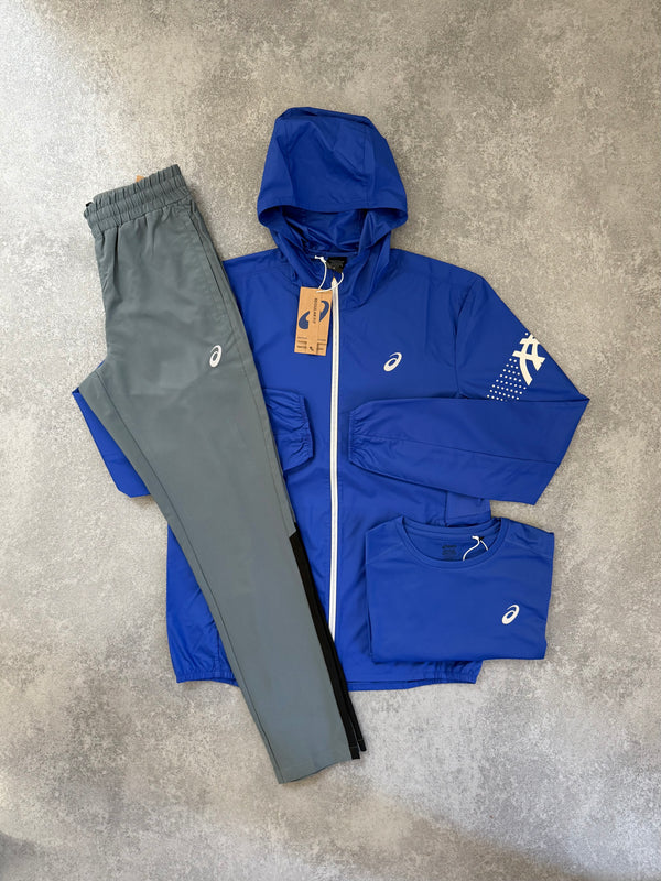 ASICS Blue Jacket Triple SET