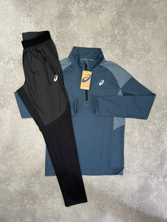 ASICS Blue Half Zip SET