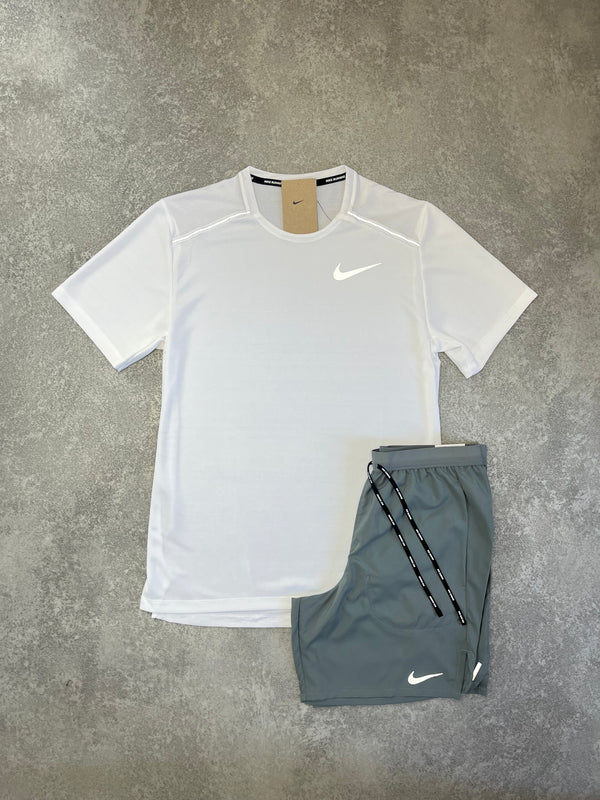 NIKE White Miler Short SET