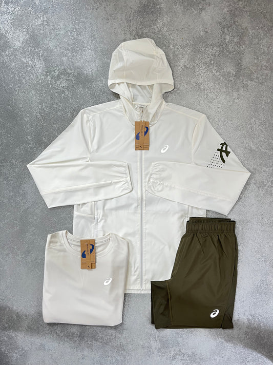 ASICS White Jacket Triple SET