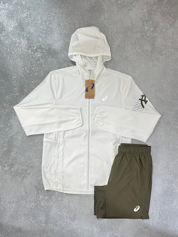 ASICS Cream Jacket SET