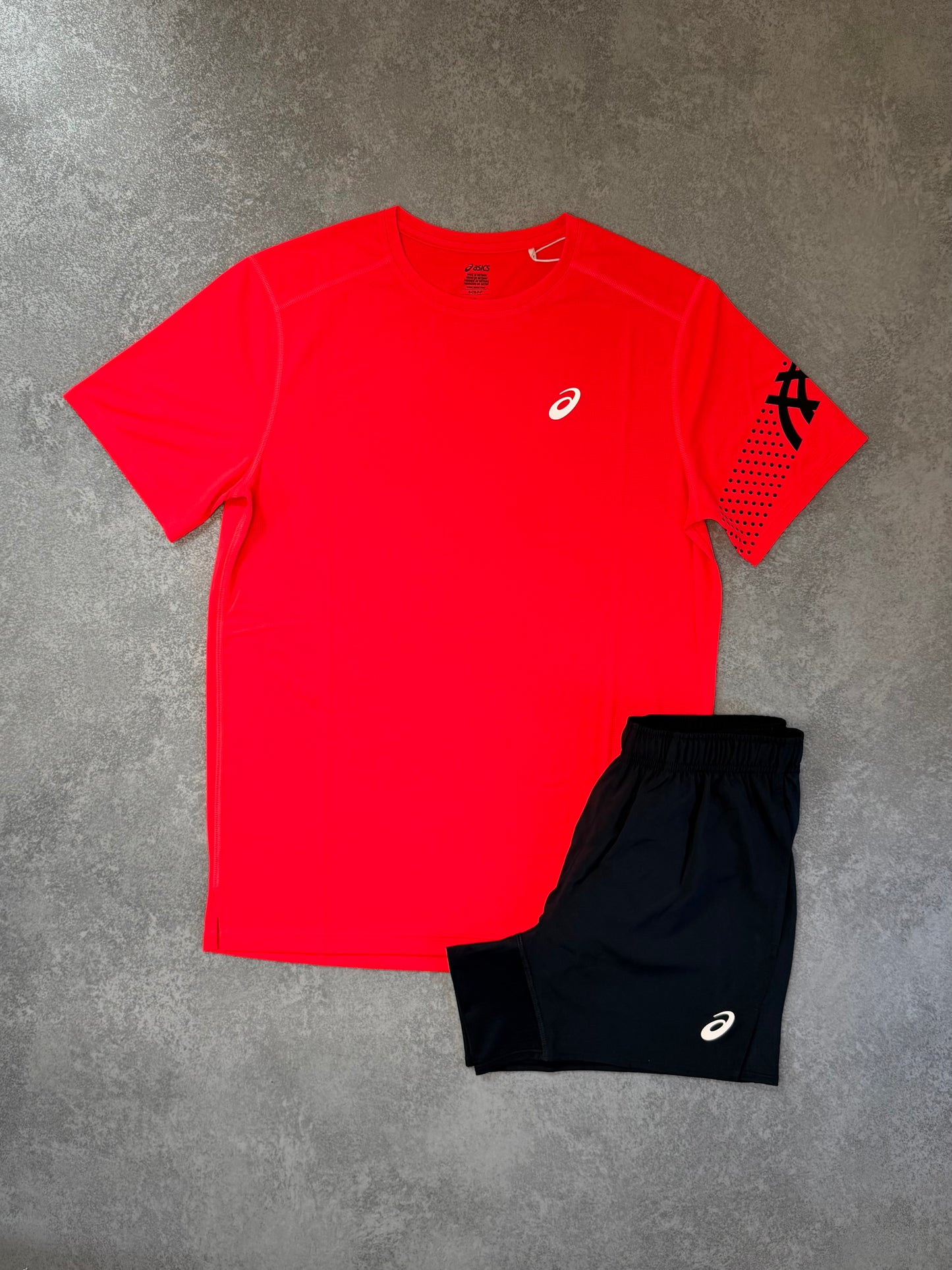 ASICS RED SHORT SET