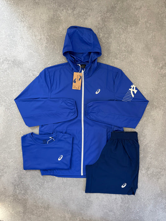 ASICS Blue Jacket Triple SET