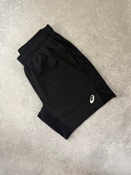 ASICS BLACK SILVER SHORTS