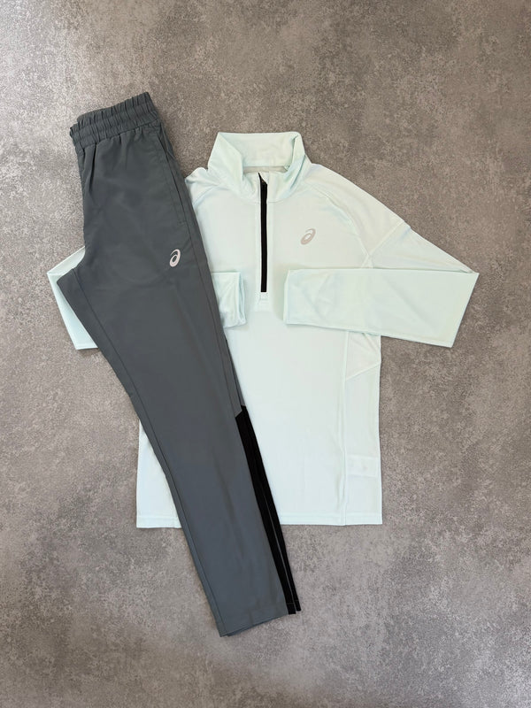 ASICS Ghost White Half Zip SET