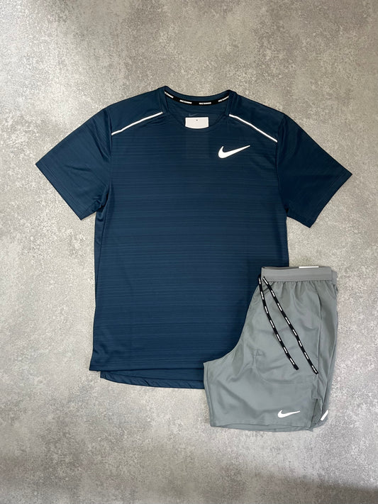 NIKE Navy Miler Short Set