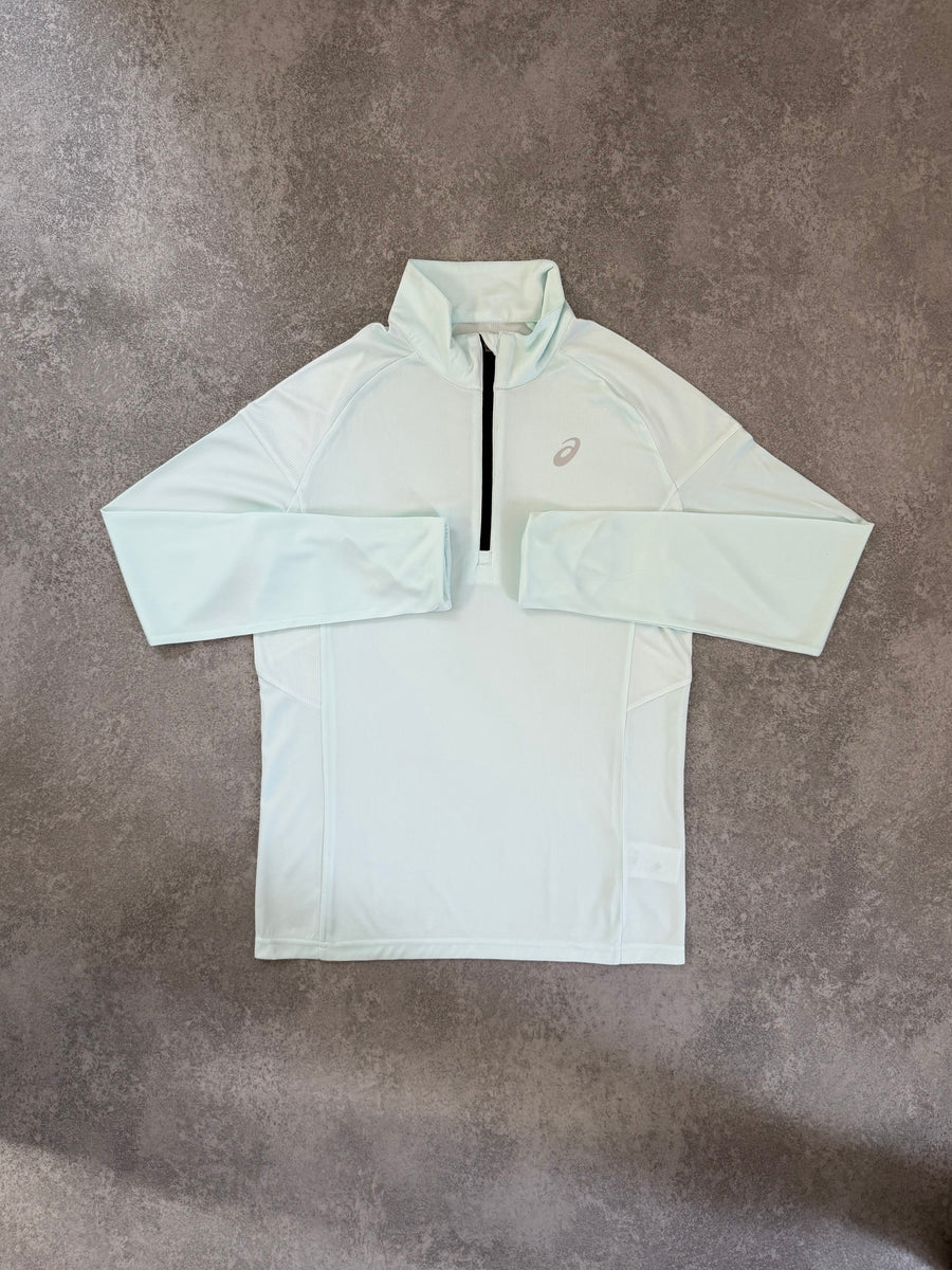ASICS GHOST WHITE HALF ZIP TOP