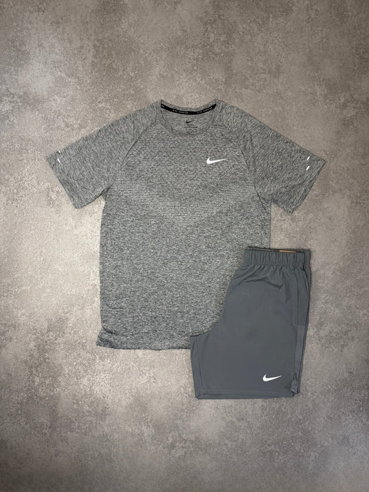 Nike Grey Pattern Short Set