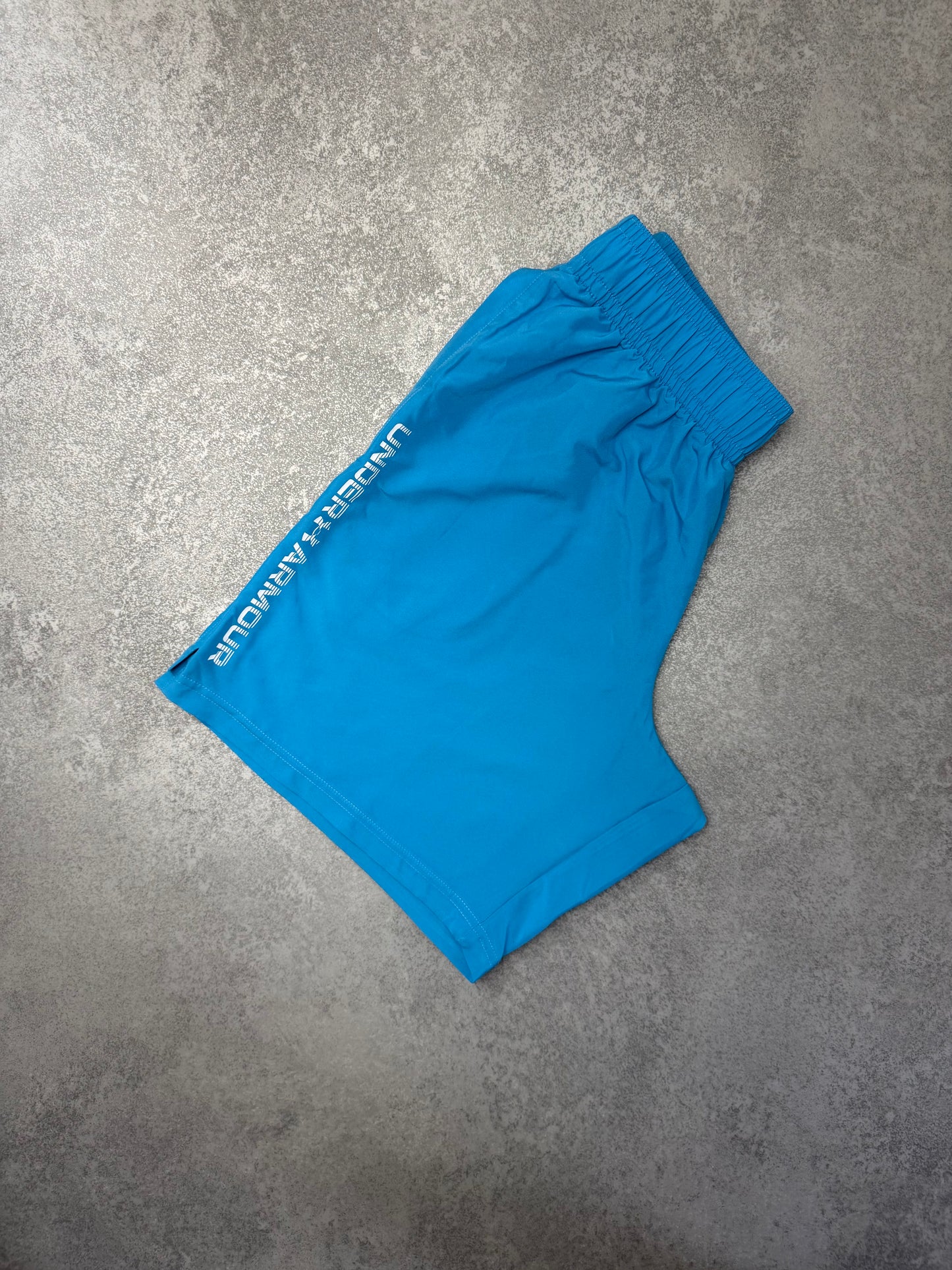 UNDER ARMOUR SKY BLUE WORDMARK SHORTS