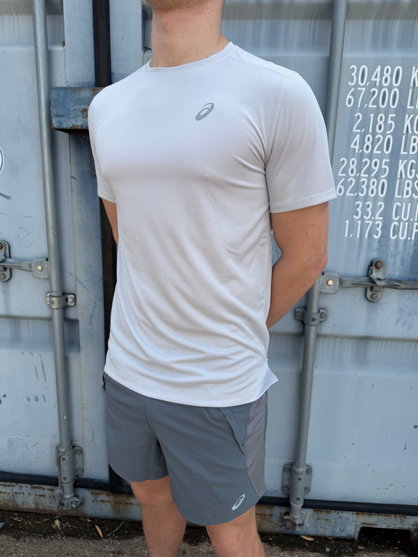 ASICS LIGHT GREY SHORT SET