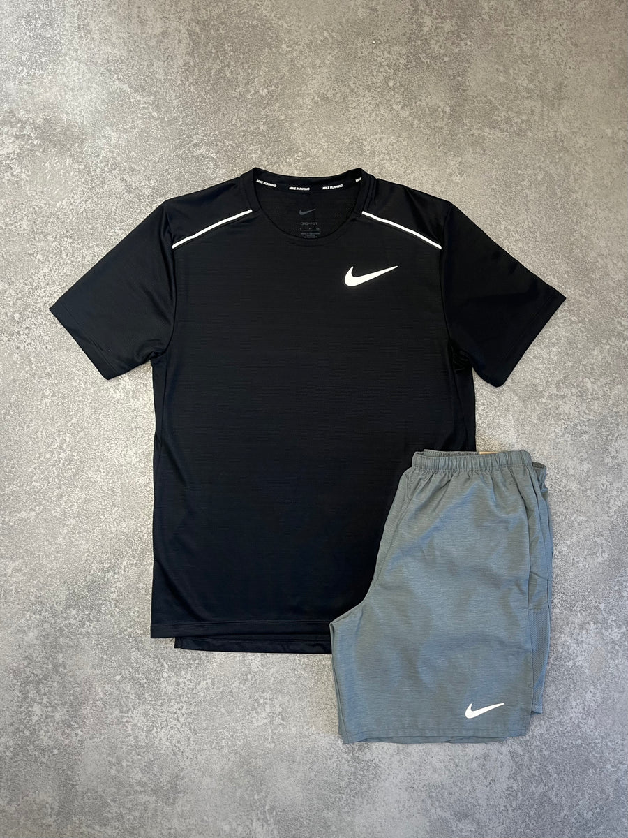 NIKE Black Miler Set