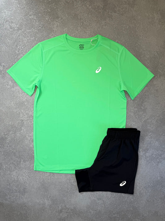 ASICS MANTLE GREEN SHORT SET