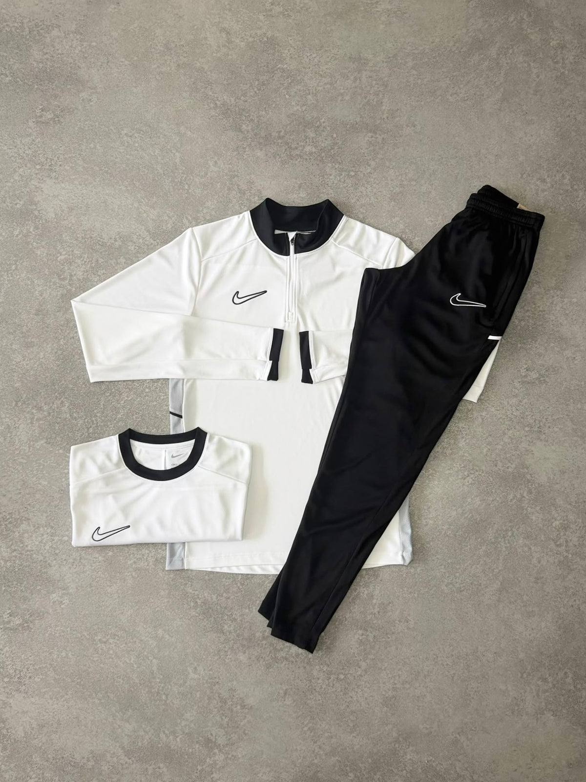 White Drill Academy Tracksuit Set