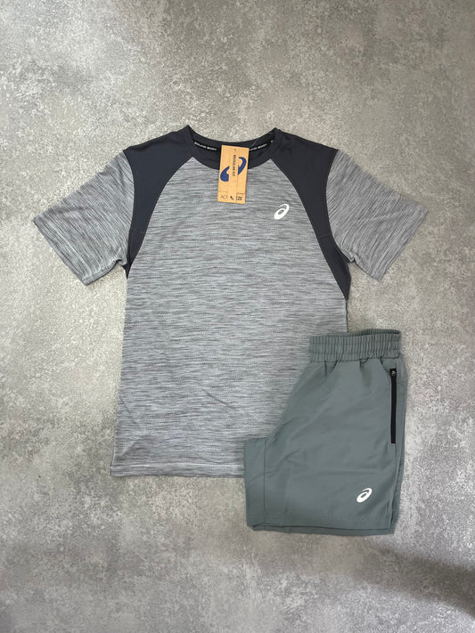 ASICS Grey Pattern Short SET