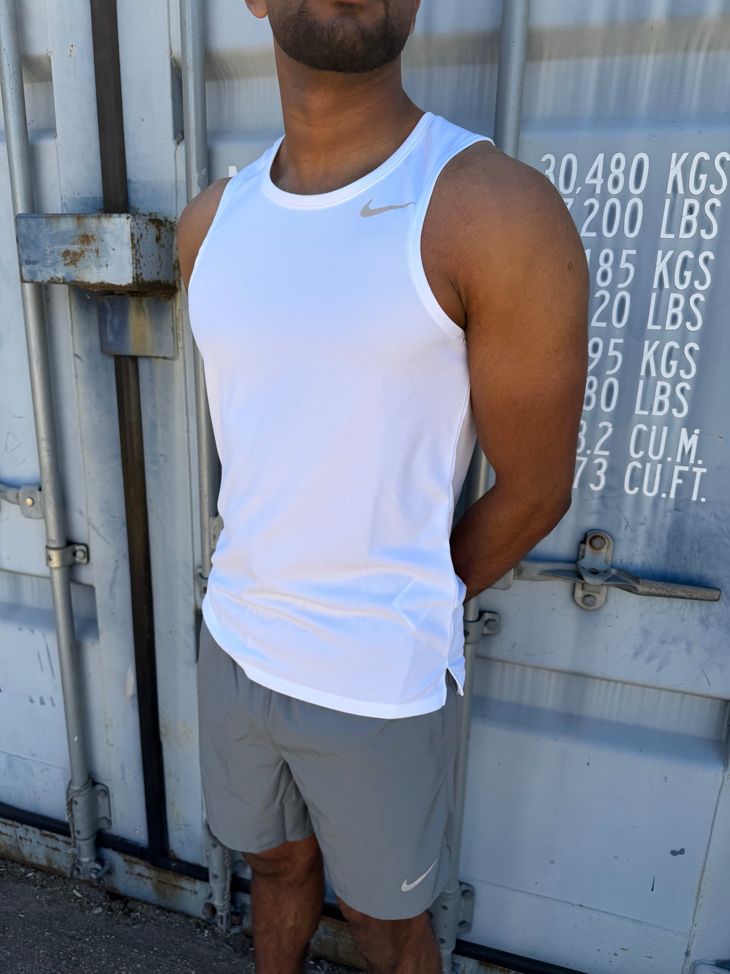 Nike White Vest Short Set