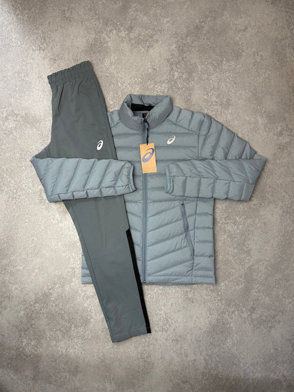 ASICS Grey Puffer Jacket SET