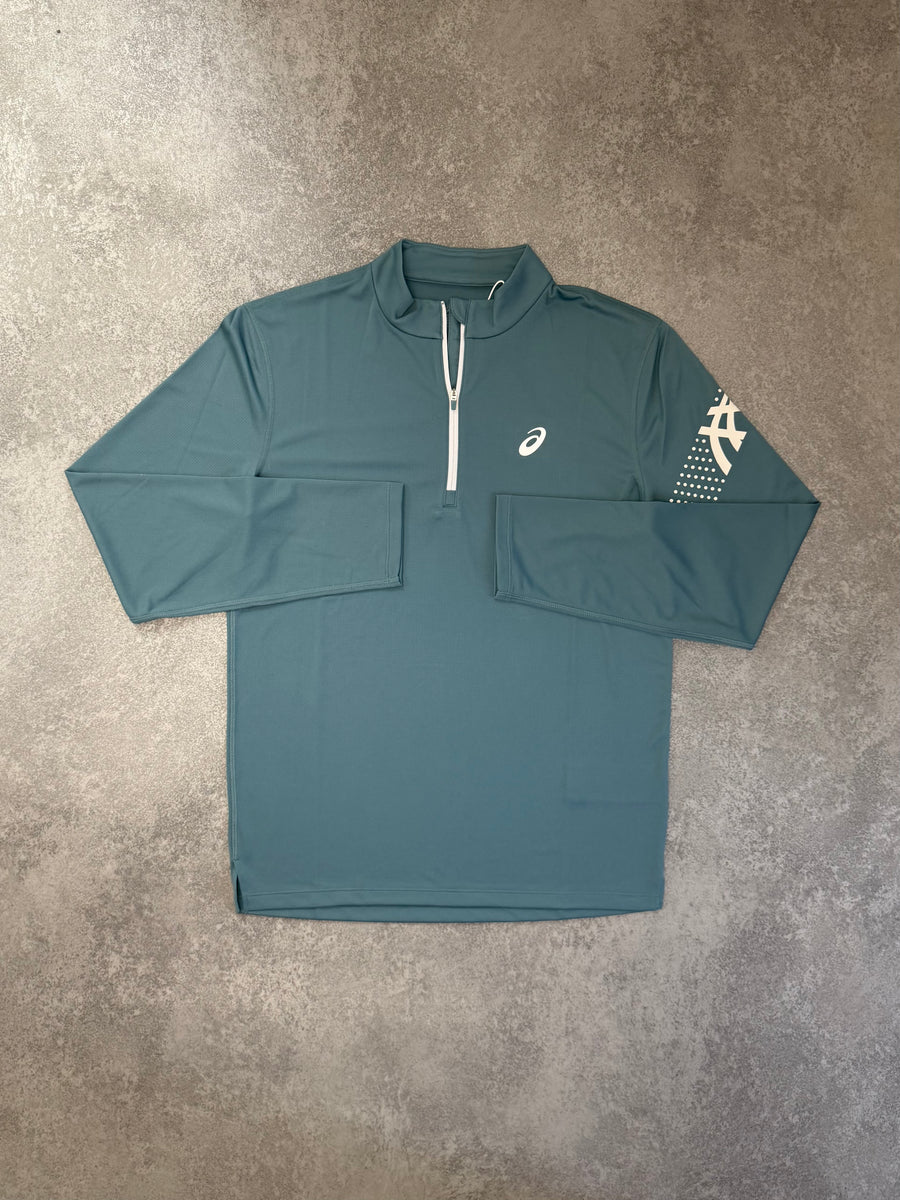 Teal Icon Half Zip