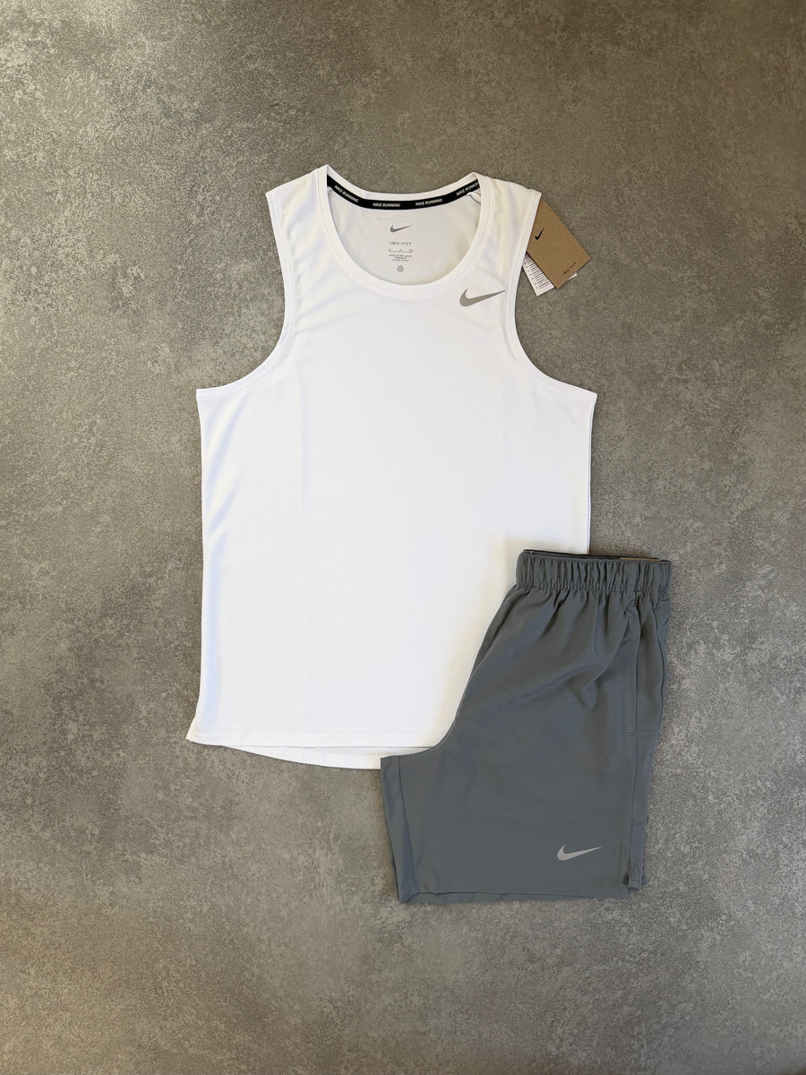 Nike White Vest Short Set