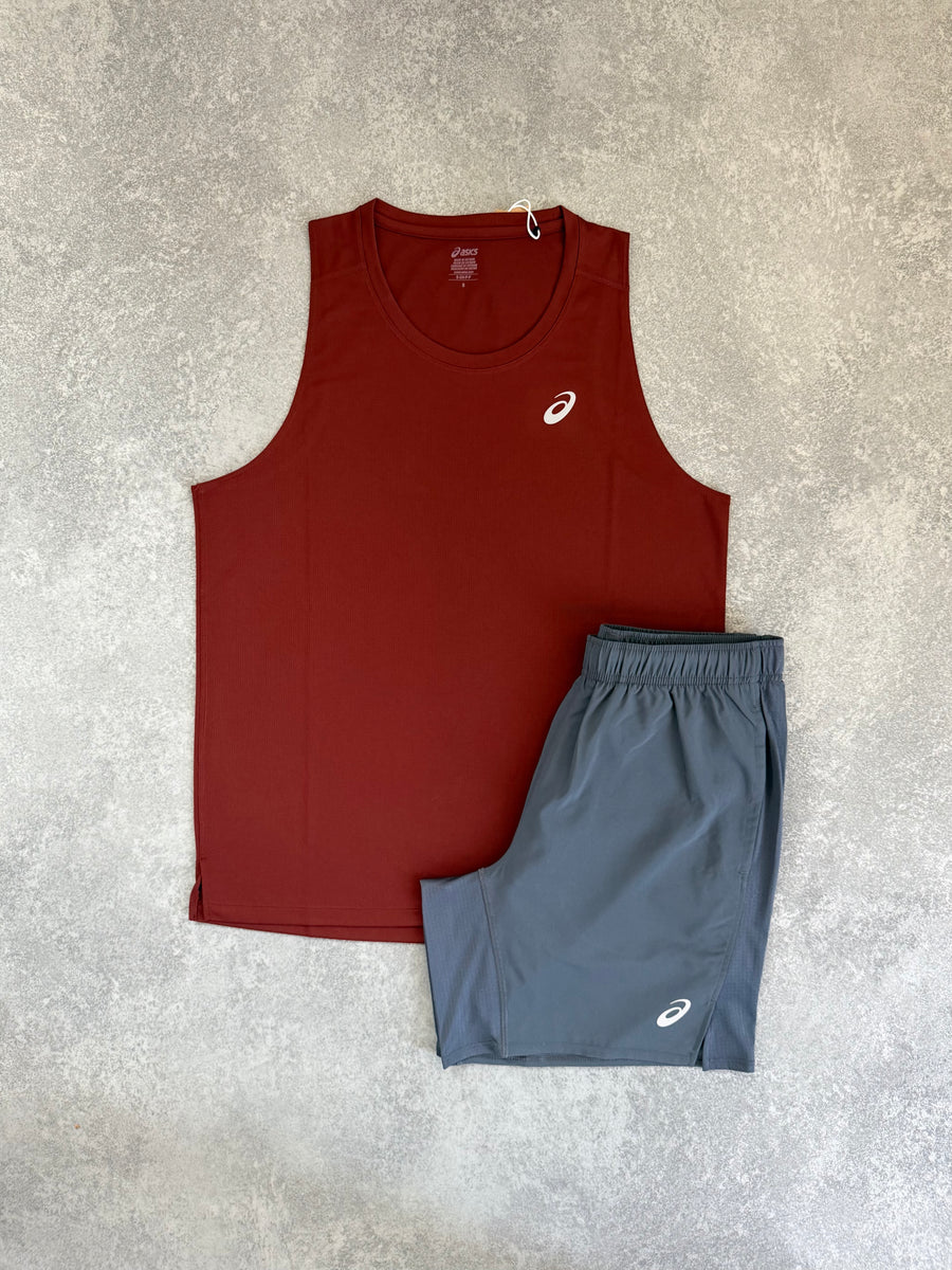 Dark Red Planet Core Vest Set