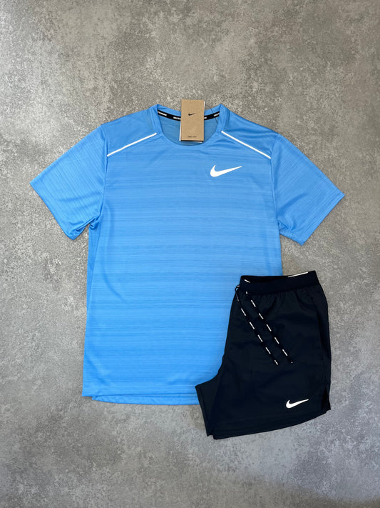 NIKE University Blue Miler Short Set