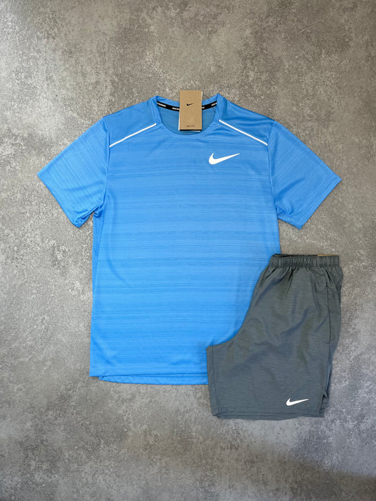 NIKE University Blue Miler Short Set
