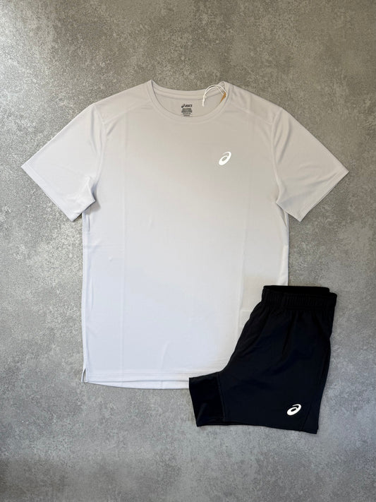 ASICS LIGHT GREY SHORT SET
