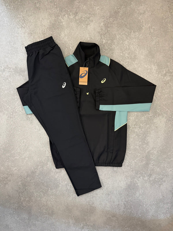 ASICS Black Raglan Track Top SET