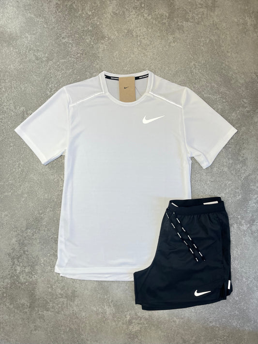 NIKE White Miler Short SET