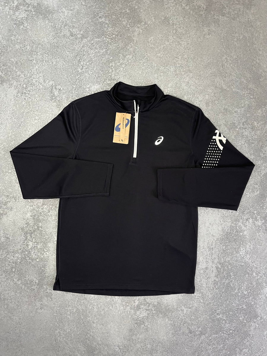 ASICS BLACK HALF ZIP TOP